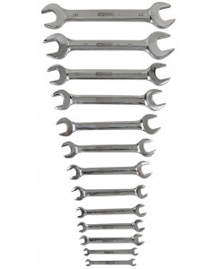 Jeu de 13 clés à fourches INOX