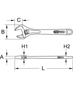 Clé à molette TITANplus...