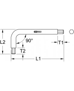 Clé mâle 6 pans TITANplus...