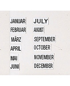 Lot de 12 mois de janvier à...