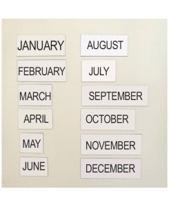 Lot de 12 mois de janvier à...