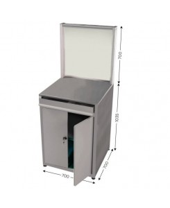 QUALIPOST 750 INOX l 700 x...