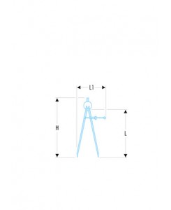 COMPAS A POINTE SECHE 200 MM