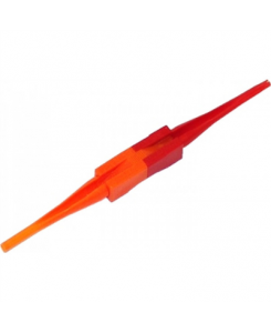  PLUME PLASTIQUE ORANGE/ROUGE