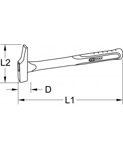 Marteau de menuisier manche...