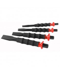 Jeu de 3 burins + 1 bédane