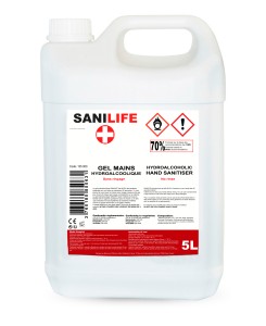 Gel hydroalcoolique, 5L