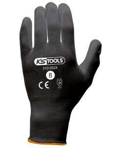 Gants microfibres noirs,...