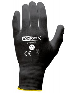 Gants microfibres noirs,...