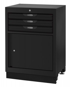 Bloc 3 tiroirs + porte 26''