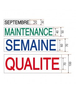 Titre magnétique avec texte...