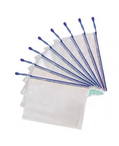 Lot de 8 pochettes A4 bleu...