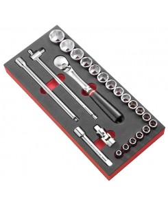 MODULE MOUSSE DOUILLES 1/2' 6P