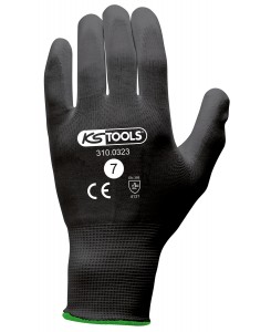 Gants microfibres noirs,...