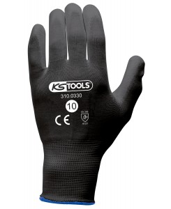 Gants microfibres noirs,...