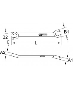 Clé à tuyauter 12 pans,...