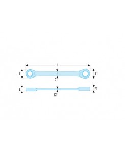 CLE A CLIQUET POLYGO 21X23MM