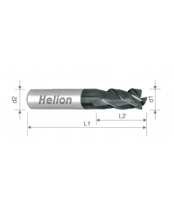 Solid carbide ALU end mill...