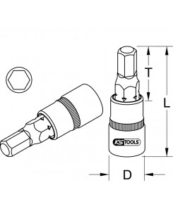 Douille tournevis creux...