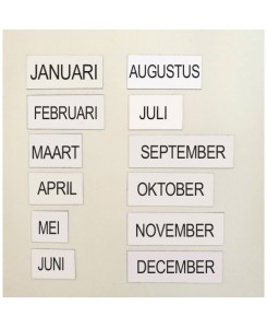 Lot de 12 mois de janvier à...