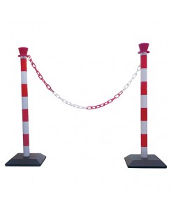 Kit de 2 poteaux PVC avec...