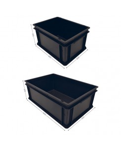 BAC PLASTIQUE ESD noir l...