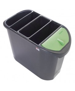 Poubelle en PVC noir...