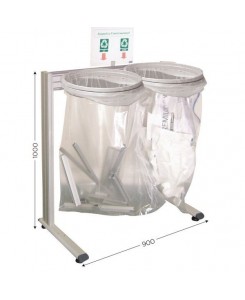 ECOPOST A 2 poubelles sans...