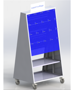 Support outillage double...