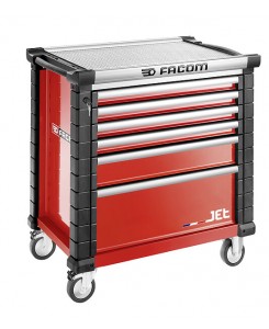 SERVANTE JETM4 6 TIROIRS ROUGE