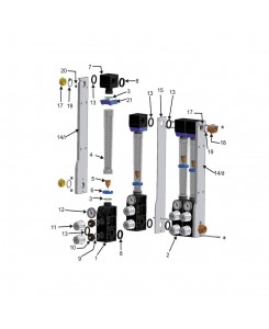 Inferior body with pipes