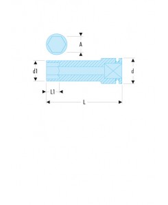 DOUILLE IMPACT 1' LONG 6PT...