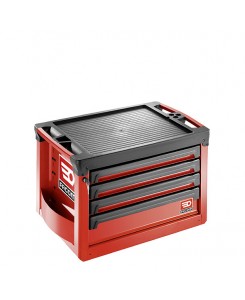 COFFRE ROLL M3 4 TIROIRS ROUGE