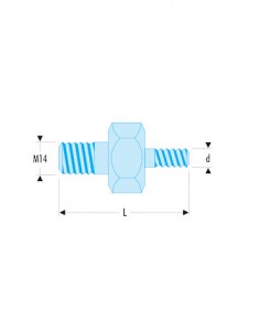 EMBOUT FILETE -DIAM.12MM