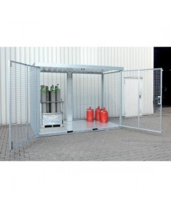 Abri grillagé pour le...