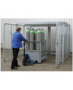 Abri grillagé pour le...