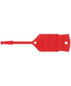 Porte-clés rouge - 76x37 mm...
