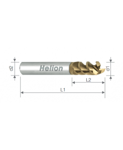 Solid carbide end mill ALU...