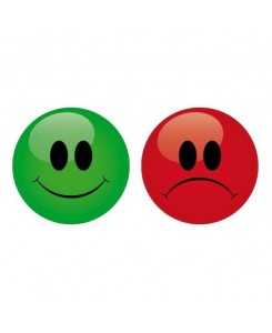 Lot de 9 smileys magnétique...