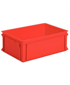 Bac en plastique rouge l...