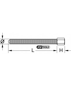 Vis de force M14x200 mm