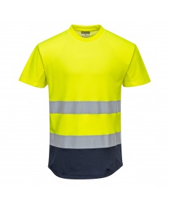 Two-Tone Mesh T-Shirt