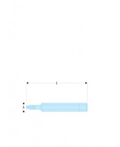 EMBOUT 1/4 PZ 1 LONG 50MM