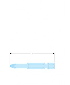 EMBOUT 1/4 PZ 2 LONG 70 MM