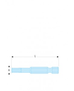 EMBOUT 1/4 TORX 10 LONG 70MM