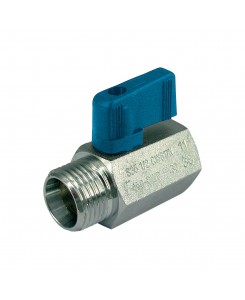 Ball Valve, Mini - M,F Blue...