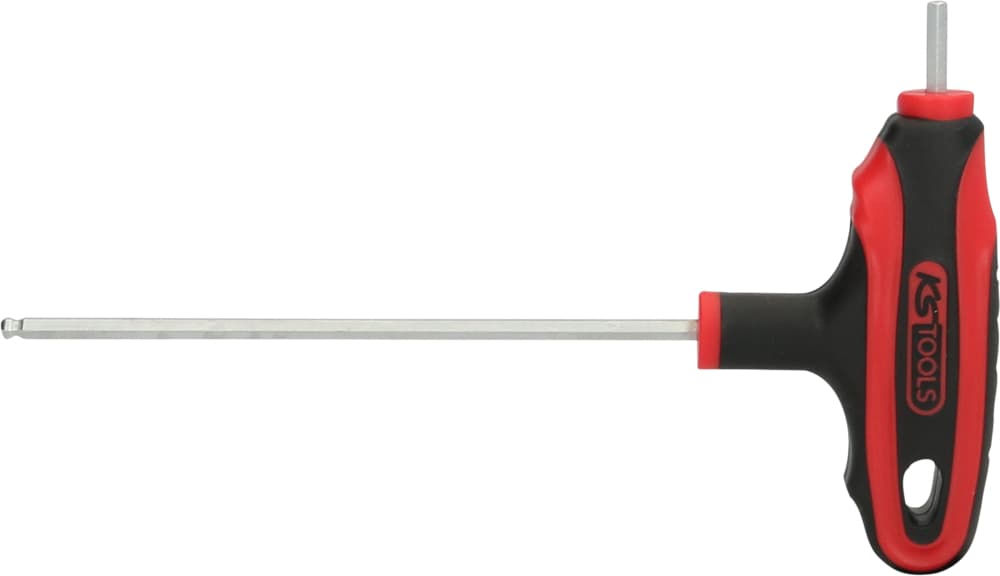 Clé mâle 6 pans à tête sphérique à poignée en T, 3 mm