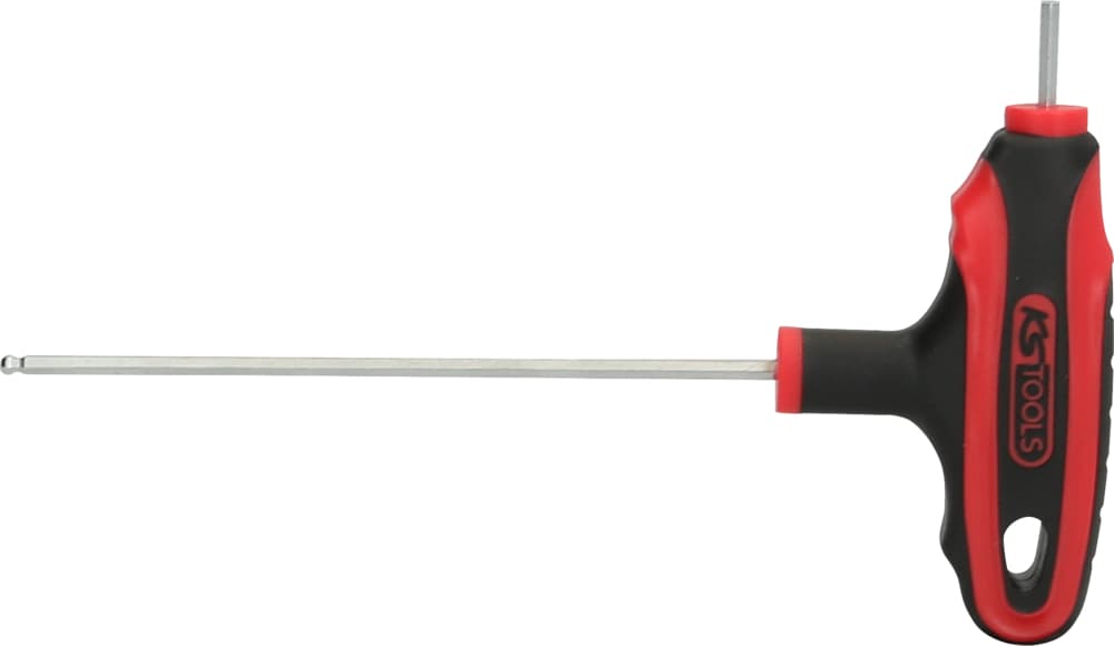 Clé mâle 6 pans à tête sphérique à poignée en T, 2,5 mm