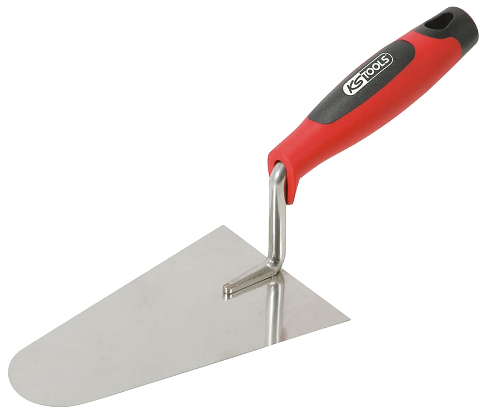 Truelle italienne ronde - lame inox - manche bi-composant - 200 mm