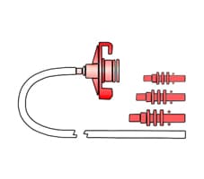 ADAPTATEUR DE SERINGUE VSN30210CC Yellow  UNITE 10CC